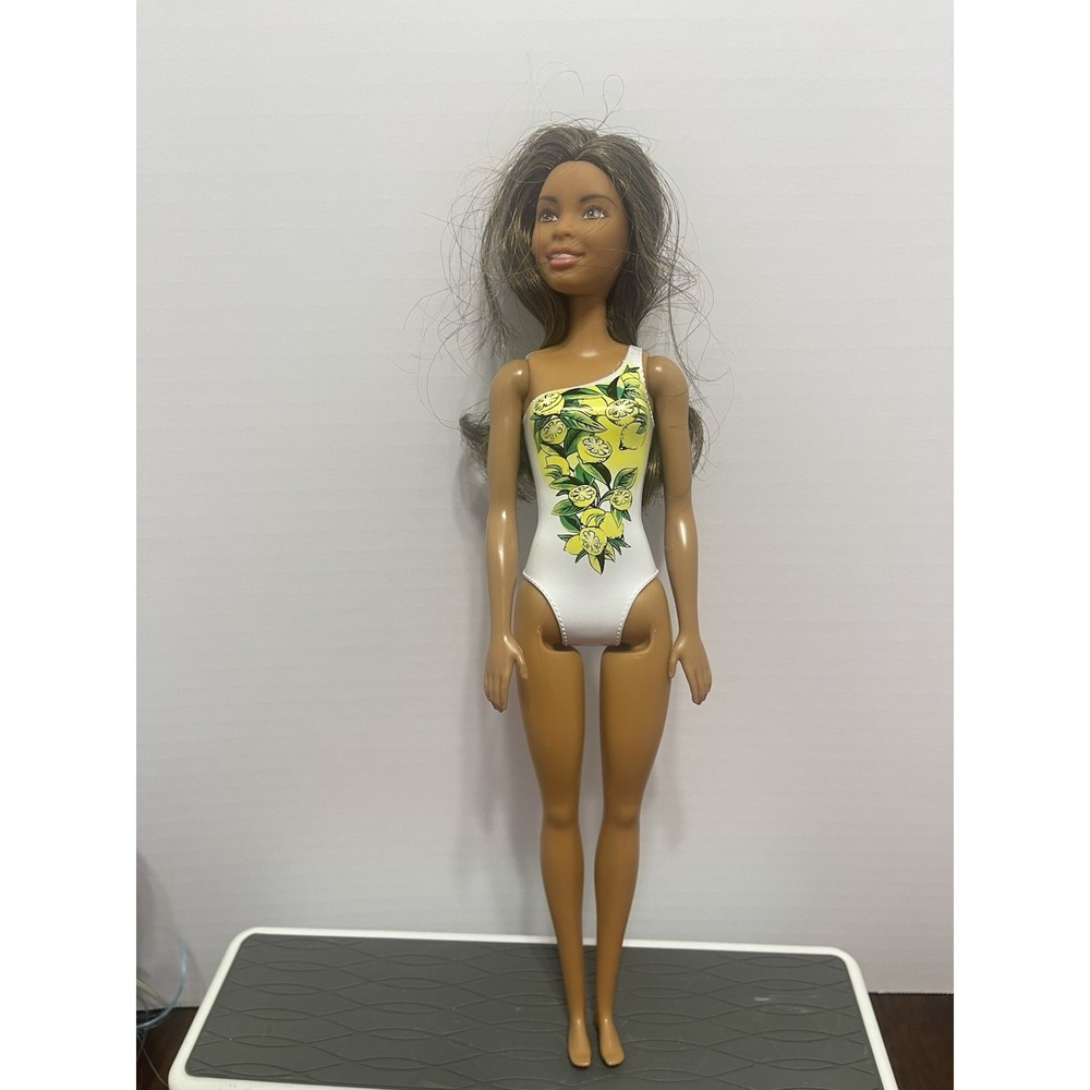 Barbie Beach Water Play Nikki Doll 2015 Lemon Bathing Suit